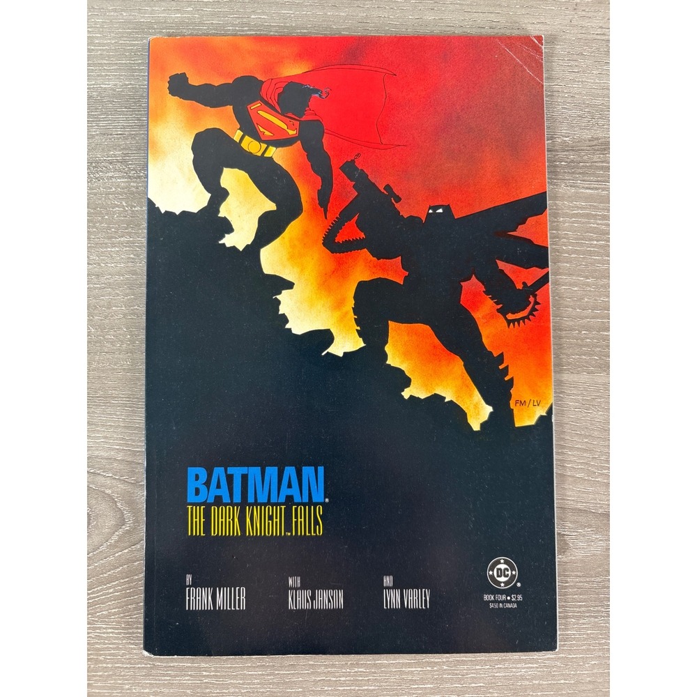 Batman The Dark Knight Falls Book‎ 4 Frank Miller 1986 DC Comics First Print